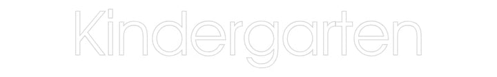 Customized Neon Sign: Kindergarten