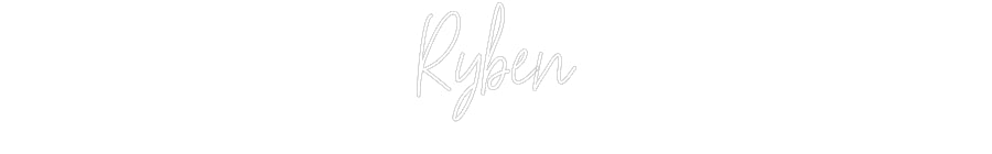 Customized Neon Sign: Ryben