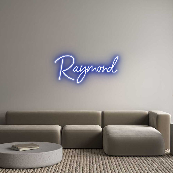 Customized Neon Sign: Raymond