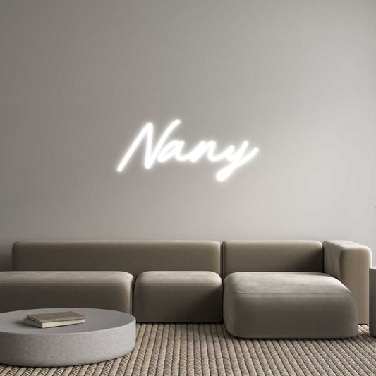 Customized Neon Sign: Nany