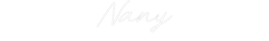 Customized Neon Sign: Nany