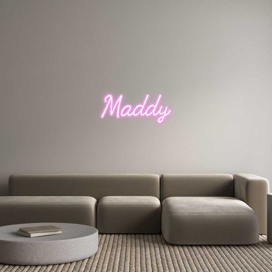 Customized Neon Sign: Maddy