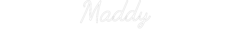 Customized Neon Sign: Maddy