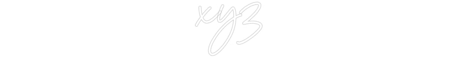 Customized Neon Sign: xyz