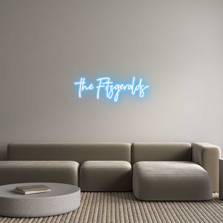 Customized Neon Sign: the Fitzgeralds