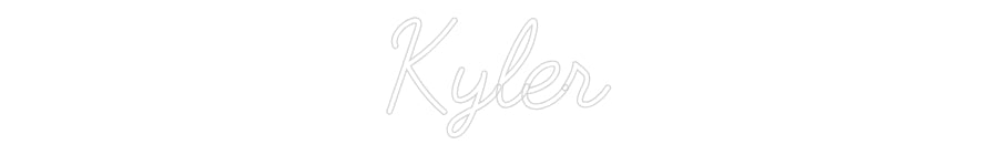 Customized Neon Sign: Kyler