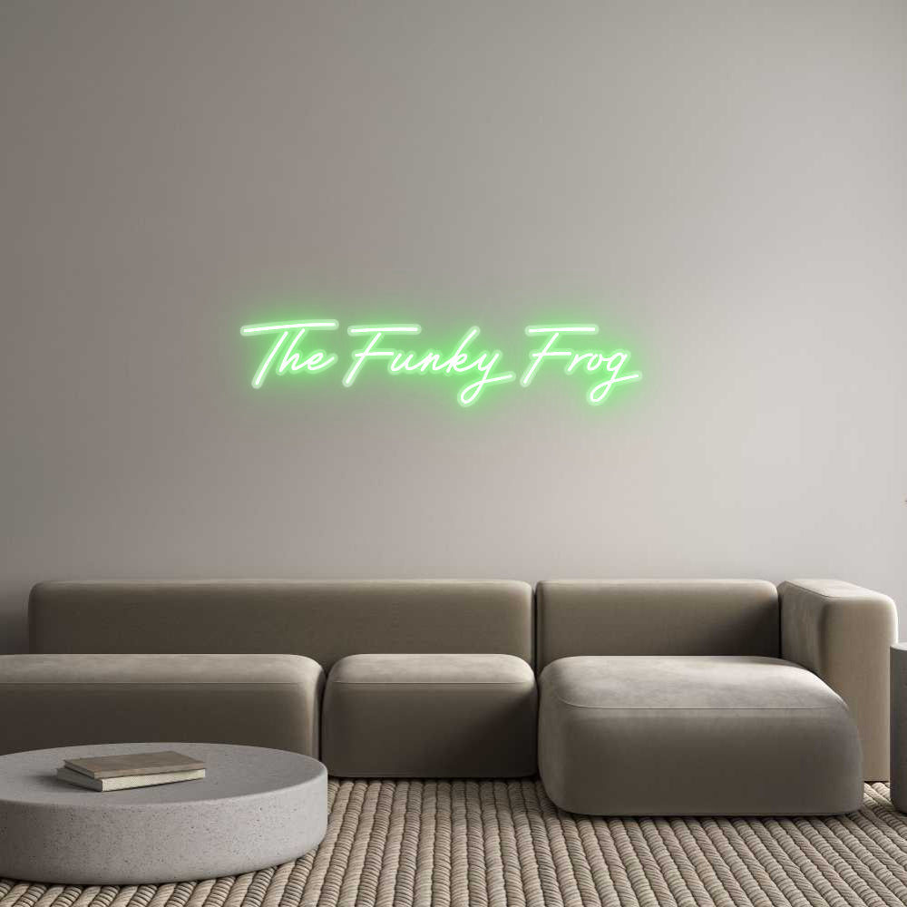 Customized Neon Sign: The Funky Frog