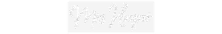 Customized Neon Sign: Mrs Hooper