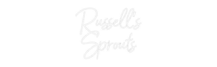Customized Neon Sign: Russell’s
Sp...