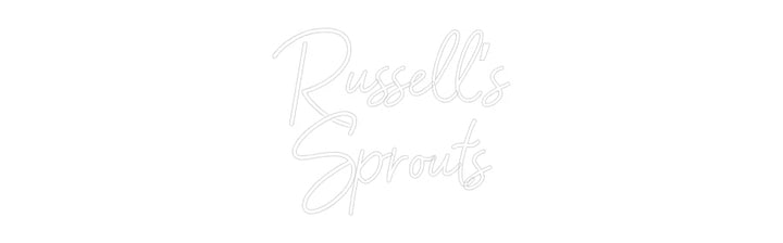 Customized Neon Sign: Russell’s
Sp...