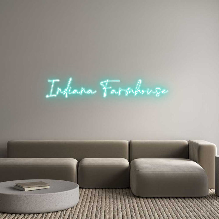 Customized Neon Sign: Indiana Farmh...