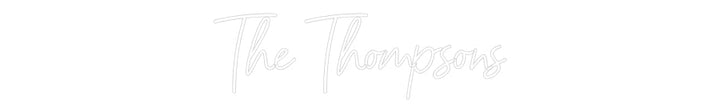 Customized Neon Sign: The Thompsons