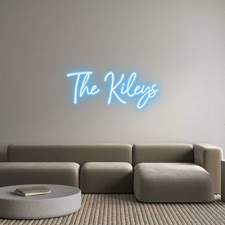 Customized Neon Sign: The Kileys
