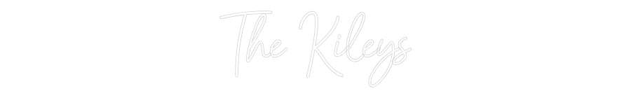 Customized Neon Sign: The Kileys