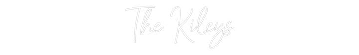 Customized Neon Sign: The Kileys
