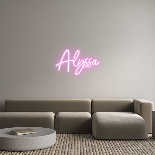 Customized Neon Sign: Alyssa