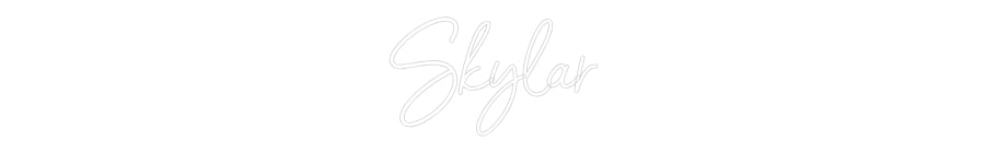 Customized Neon Sign: Skylar