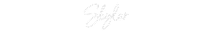 Customized Neon Sign: Skylar