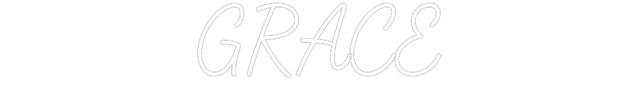 Customized Neon Sign: GRACE