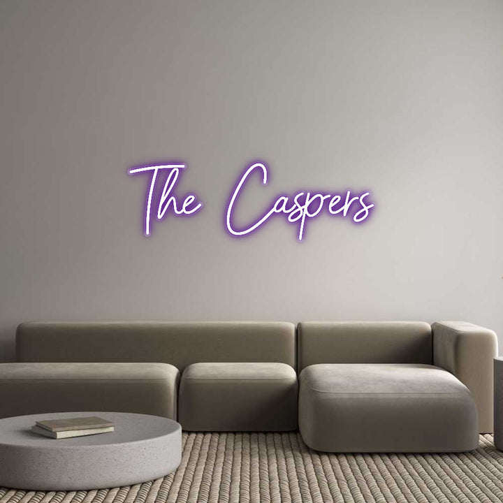 Customized Neon Sign: The Caspers