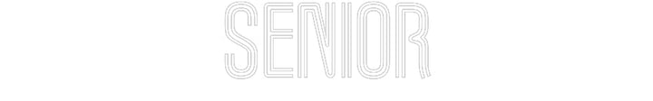 Customized Neon Sign: Senior