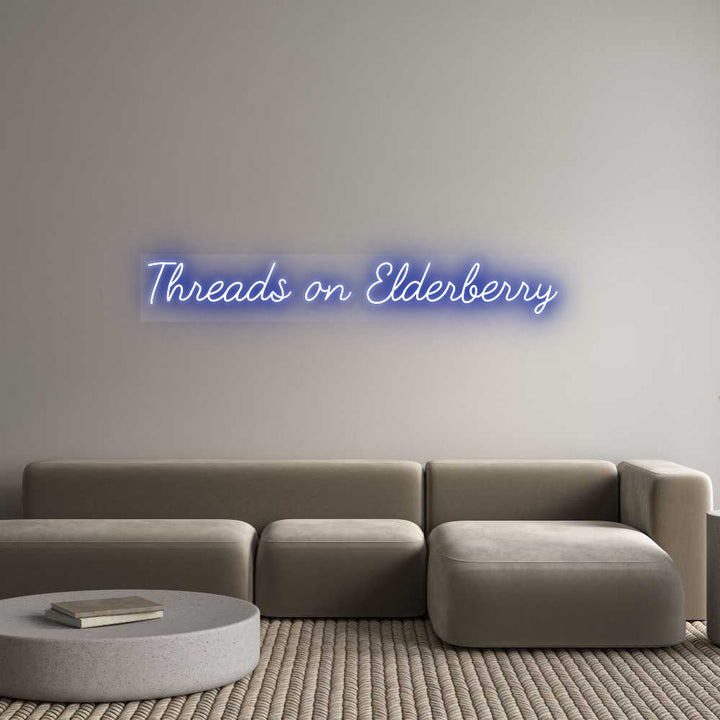 Customized Neon Sign: Threads on El...