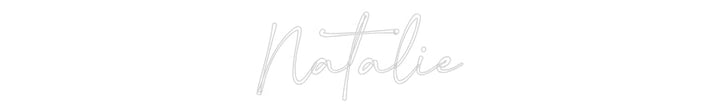 Customized Neon Sign: Natalie