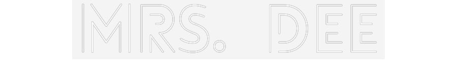 Customized Neon Sign: Mrs. Dee