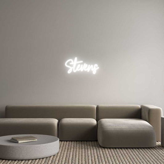 Customized Neon Sign: Stevens