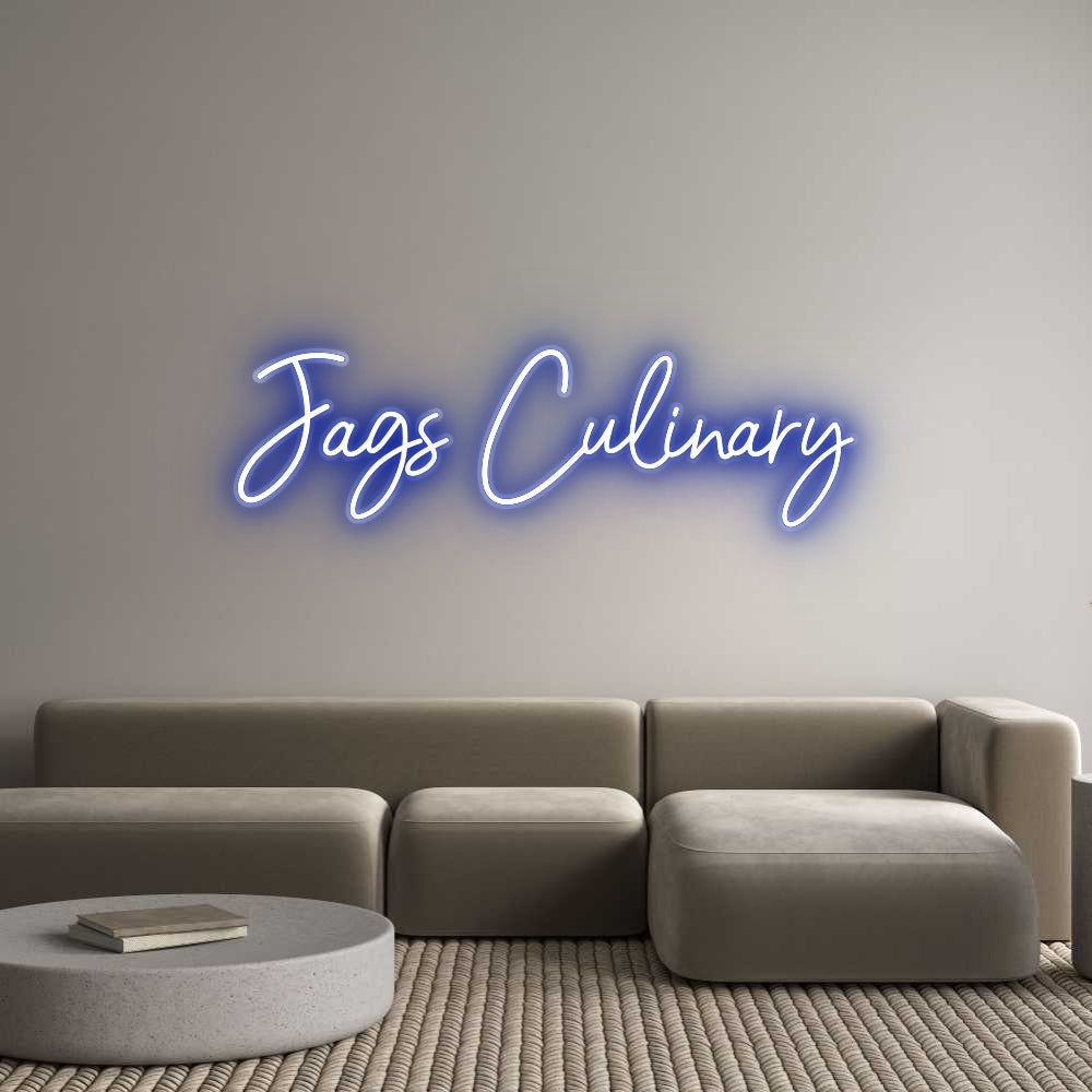 Customized Neon Sign: Jags Culinary
