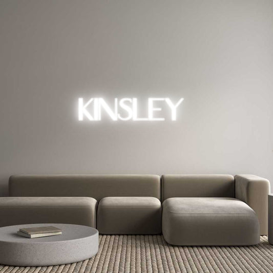 Customized Neon Sign: Kinsley