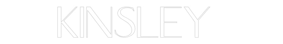 Customized Neon Sign: Kinsley