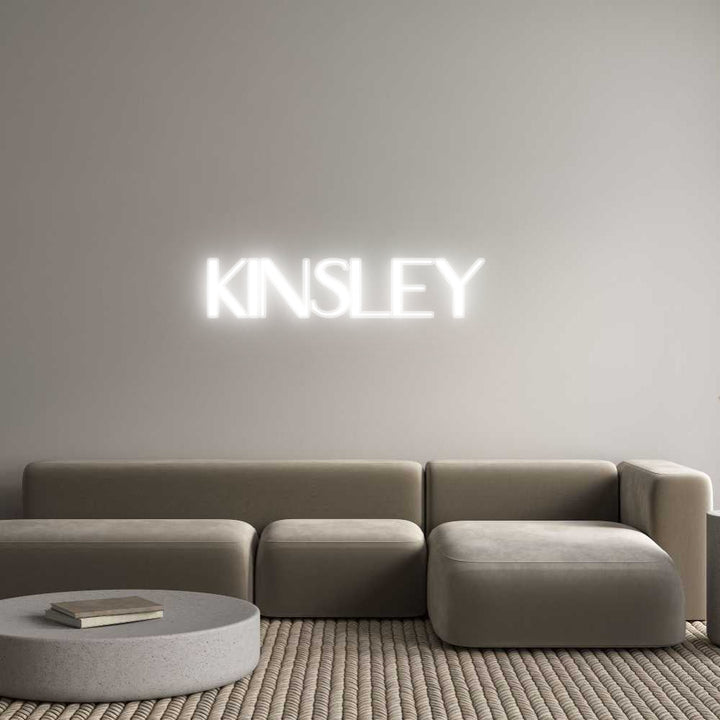 Customized Neon Sign: Kinsley