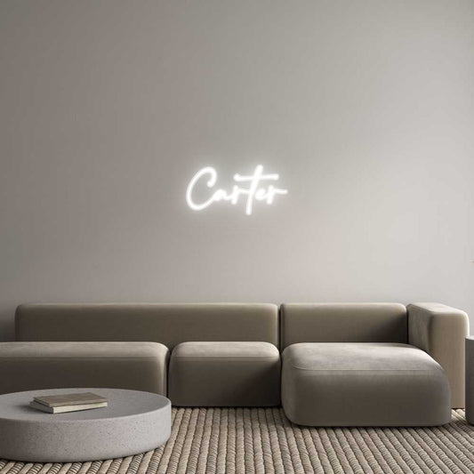 Customized Neon Sign: Carter