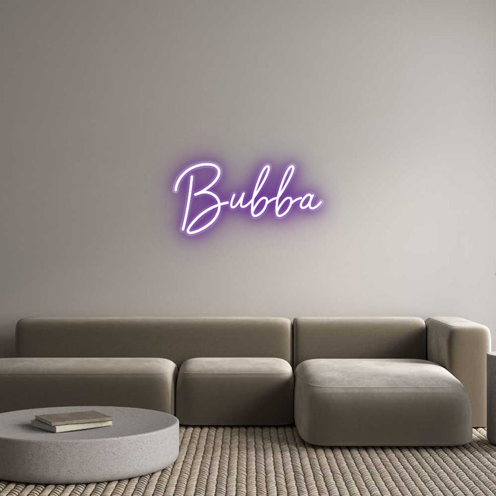 Customized Neon Sign: Bubba