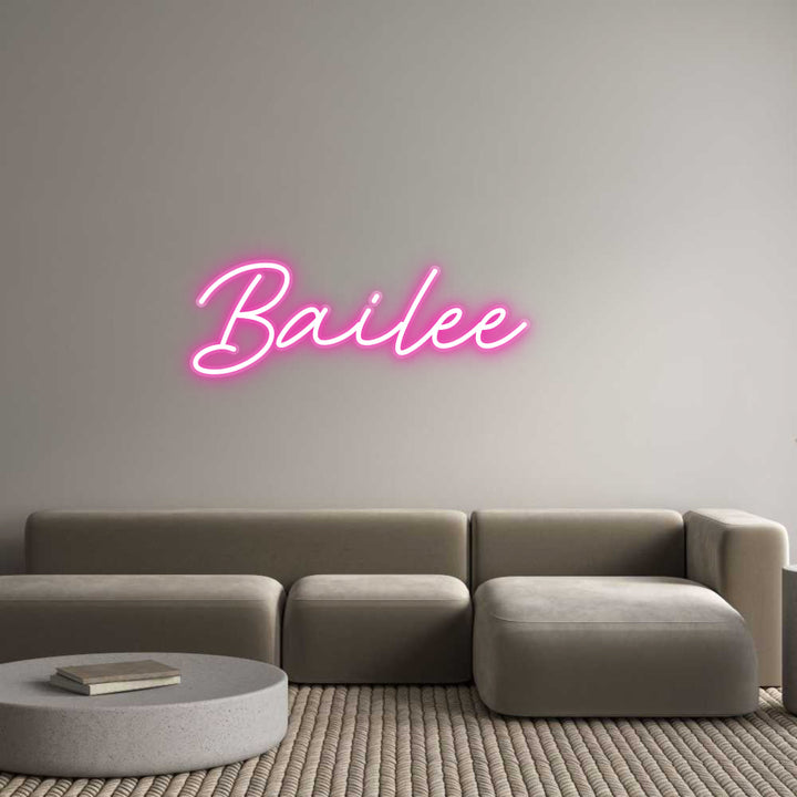 Customized Neon Sign: Bailee
