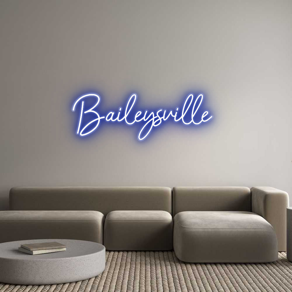 Customized Neon Sign: Baileysville