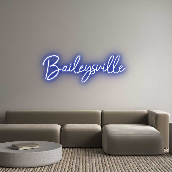 Customized Neon Sign: Baileysville