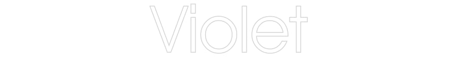 Customized Neon Sign: Violet
