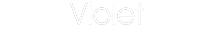 Customized Neon Sign: Violet