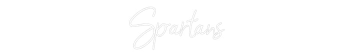 Customized Neon Sign: Spartans