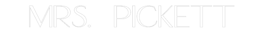 Customized Neon Sign: Mrs. Pickett