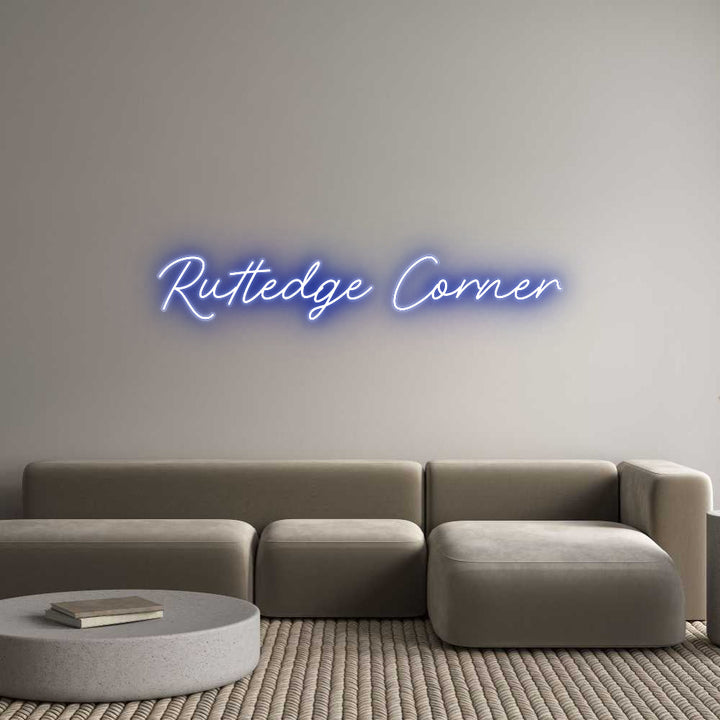 Customized Neon Sign: Rutledge Corner