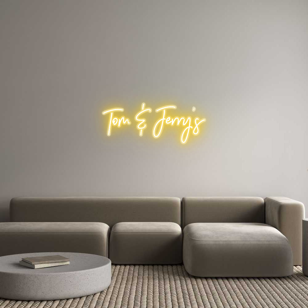 Customized Neon Sign: Tom & Jerry’s