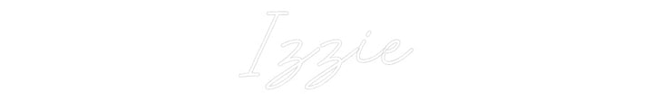 Customized Neon Sign: Izzie