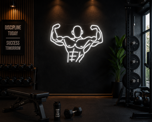 Neon Gym Motivation Sign