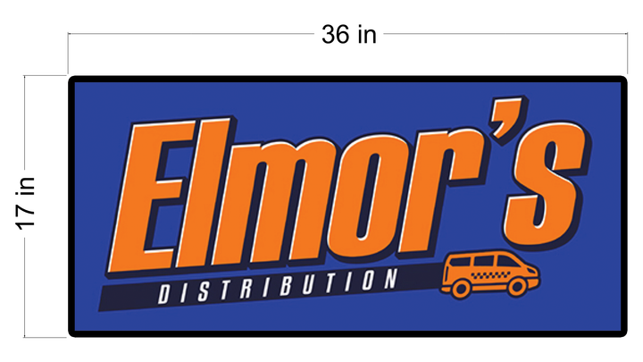 3D UV Metal Non-Lit Sign for Amin Elmor