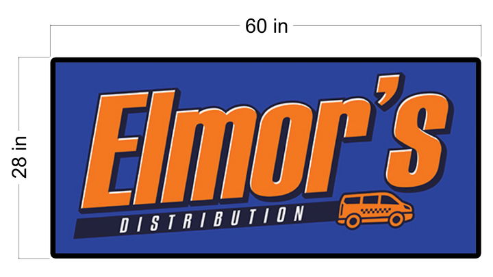 3D UV Metal Non-Lit Sign for Amin Elmor
