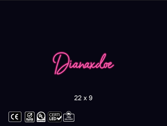 Custom Neon sign for Diana