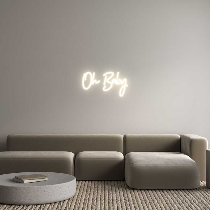 Customized Neon Sign: Oh Baby